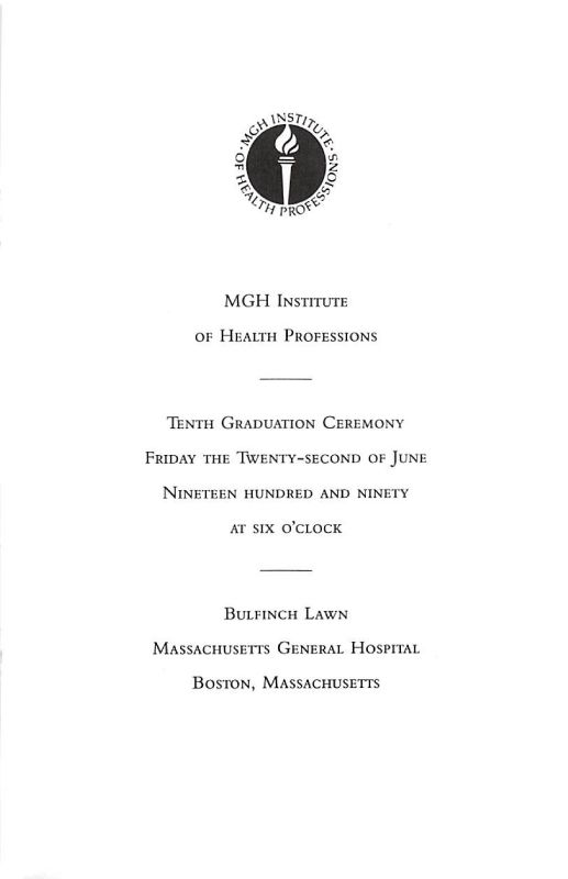 10th Commencement Ceremony June 22, 1990