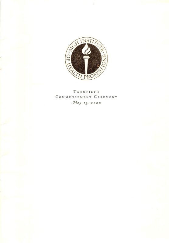 20th Commencement Ceremony May 13, 2000