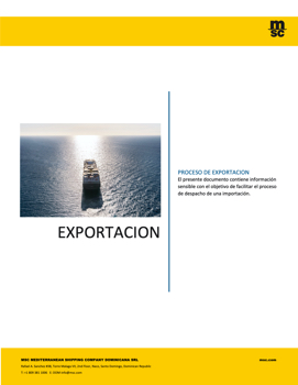 NOTAS DE EXPORTACION ESPANOL