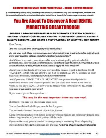 Dental Marketing Breakthrough