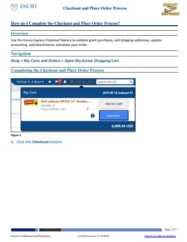 How Do I Complete the Checkout and Place Order Process