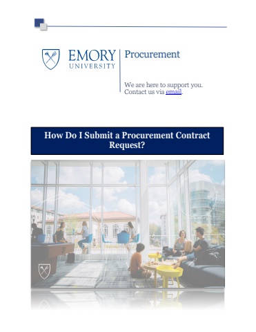 How Do I Submit a Procurement Contract Request?