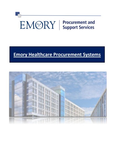 EHC Procurement Systems Job Aid Library Table of Contents