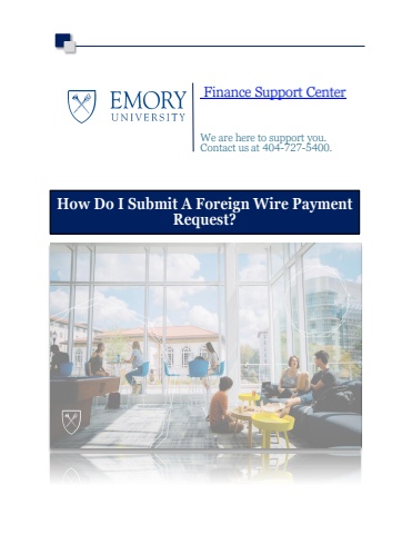 How Do I Submit A Foreign Wire Payment Request?