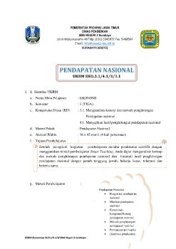 UKBM EKO. KELAS XI (KD 3.1.4.1. 1)