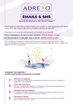 BROCHURE ADREXO EMAILS SMS