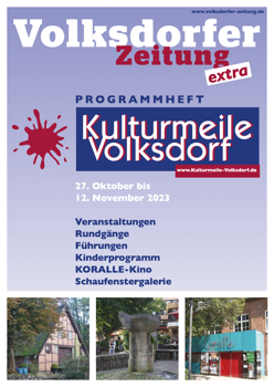 Volksdorfer Zeitung Programm Kulturmeile Volksdorf 2023