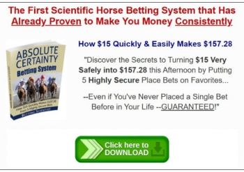 Absolute Certainty Betting System FREE PDF Download
