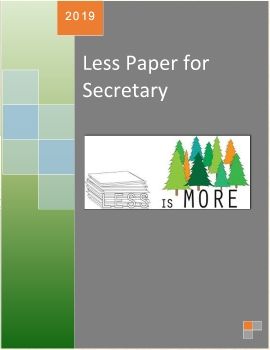 Less Paper for Secretary Rev.8.11.62