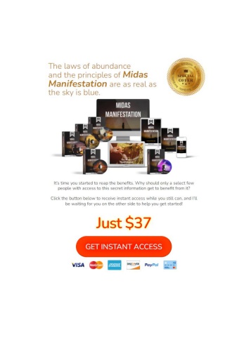 Midas Manifestation PDF System Effect Program Handbook