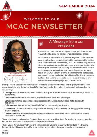 MCAC September 2024 Newsletter