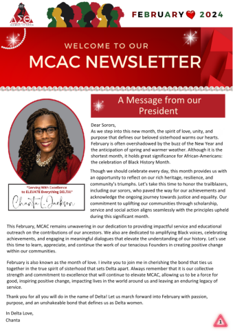 MCAC Febraruy 2024 Newsletter