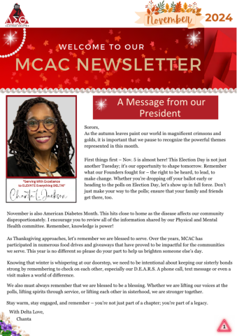 MCAC November 2024 Newsletter