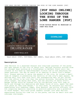 [pdf read online] looking through the eyes of the lone ranger [pdf]