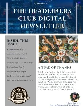 November 2021 Digital Newsletter