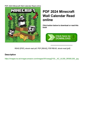 pdf 2024 minecraft wall calendar read online