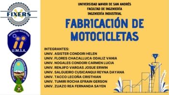 INFORME FINAL(FABRICACION DE MOTOCICLETAS)