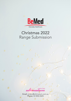 BeMed Christmas 2022 Catalogue