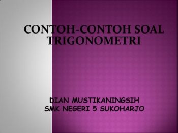 contoh trigonometri