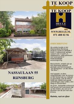 brochure Nassaulaan 55 Rijnsburg