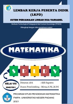 LKPD Sistem Persamaan Linear Dua Variabel Pertemuan 3