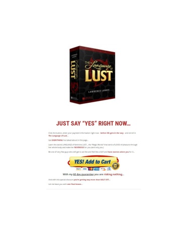 The Language Of Lust pdf download by Lawrence Lanoff (eBook)