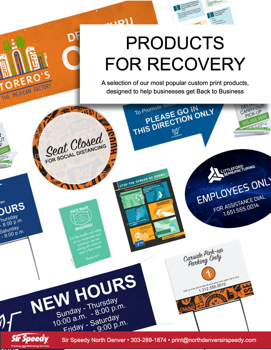 Products for Recovery