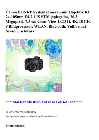 5745 canon eos rp systemkamera - mit objektiv rf 24-105mm f4-7