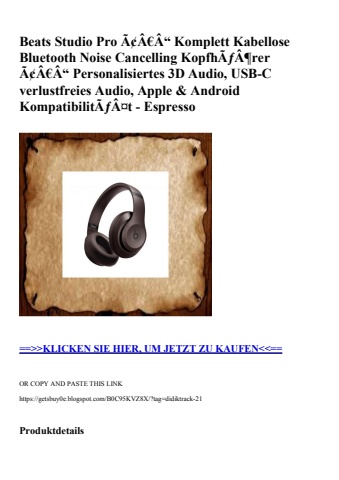 6859 beats studio pro ã¢â€â“ komplett kabellose bluetooth noise cancelling kopfhãƒâ¶rer ã¢â€â“ personali