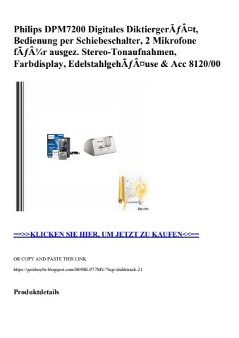 0623 philips dpm7200 digitales diktiergerãƒâ¤t  bedienung per schiebeschalter  2 mikrofone fãƒâ¼r ausgez