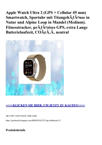 8853 apple watch ultra 2  gps   cellular 49 mm  smartwatch  sportuhr mit titangehãƒâ¤use in natur und al