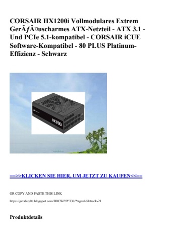 7673 corsair hx1200i vollmodulares extrem gerãƒâ¤uscharmes atx-netzteil - atx 3