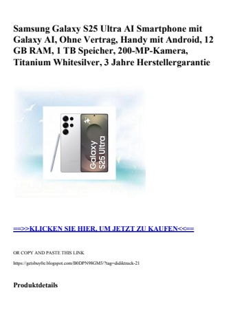 8618 samsung galaxy s25 ultra ai smartphone mit galaxy ai  ohne vertrag  handy mit android  12 gb ram  1