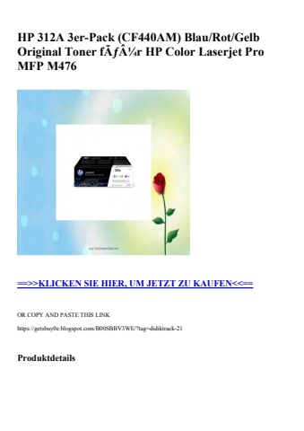 4618 hp 312a 3er-pack  cf440am  blau rot gelb original toner fãƒâ¼r hp color laserjet pro mfp m476