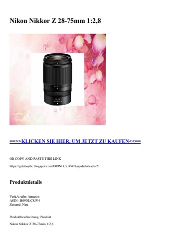9139 nikon nikkor z 28-75mm 1 2 8