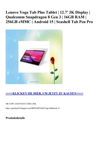 9836 lenovo yoga tab plus tablet   12