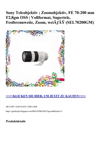 5290 sony teleobjektiv   zoomobjektiv  fe 70-200 mm f 2 8gm oss   vollformat  supertele  festbrennweite