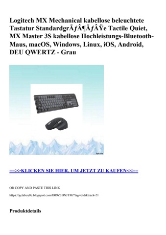 3296 logitech mx mechanical kabellose beleuchtete tastatur standardgrãƒâ¶ãƒâÿe tactile quiet  mx master