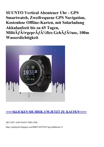 0176 suunto vertical abenteuer uhr - gps smartwatch  zweifrequenz gps navigation  kostenlose offline-kar