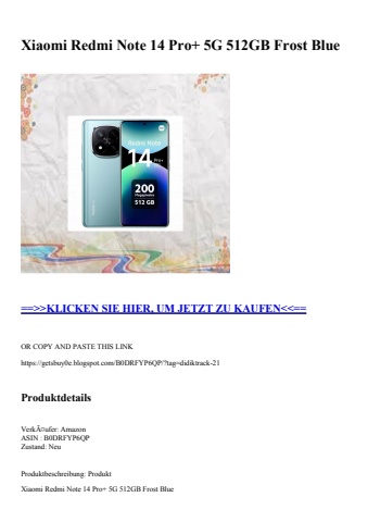 7716 xiaomi redmi note 14 pro  5g 512gb frost blue