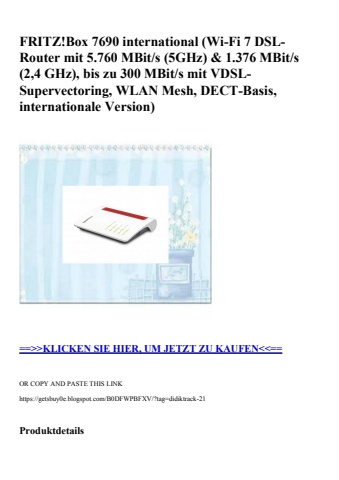 9917 fritz box 7690 international  wi-fi 7 dsl-router mit 5