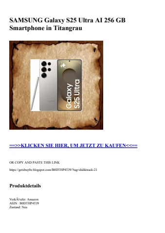 1046 samsung galaxy s25 ultra ai 256 gb smartphone in titangrau