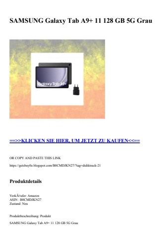 7596 samsung galaxy tab a9  11 128 gb 5g grau