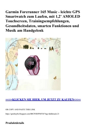 3023 garmin forerunner 165 music - leichte gps smartwatch zum laufen  mit 1 2' amoled touchscreen  train