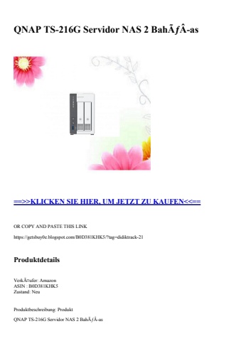 9044 qnap ts-216g servidor nas 2 bahãƒâ­as