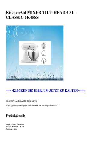 8901 kitchenaid mixer tilt-head 4