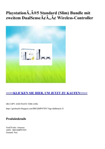 0670 playstationã‚â®5 standard  slim  bundle mit zweitem dualsenseã¢â„â¢ wireless-controller