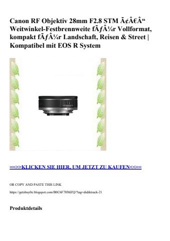 3192 canon rf objektiv 28mm f2