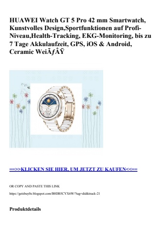 3613 huawei watch gt 5 pro 42 mm smartwatch  kunstvolles design sportfunktionen auf profi-niveau health-