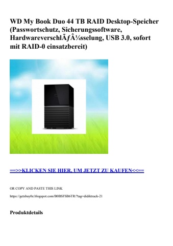 7872 wd my book duo 44 tb raid desktop-speicher  passwortschutz  sicherungssoftware  hardwareverschlãƒâ¼